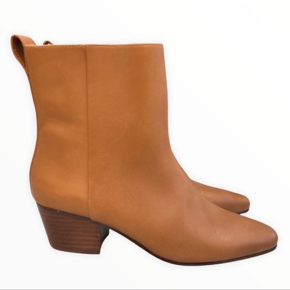 J. Crew Tan Brown Leather Western Boots Burnished Sand Sz 11 NEW WITHOUT BOX! - Picture 11 of 11